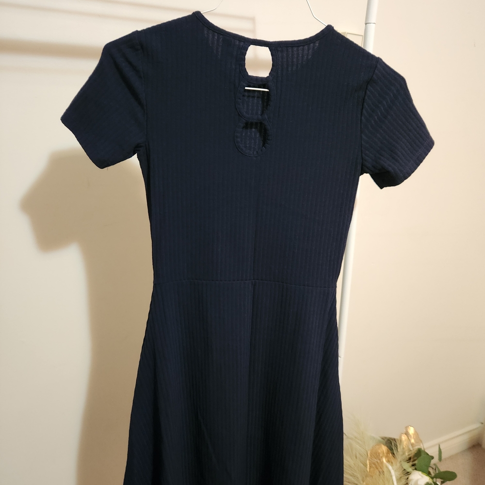 Only Navy Ribbed Mini Dress - Picture 1 of 2